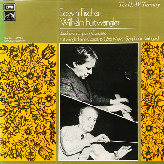 Beethoven*, Furtwängler*, Philharmonia Orchestra, Edwin Fischer, Berlin Philharmonic Orchestra*, Wilhelm Furtwängler : Beethoven "Emperor" Concerto / Furtwängler Piano Concerto (LP, Comp, Mono)