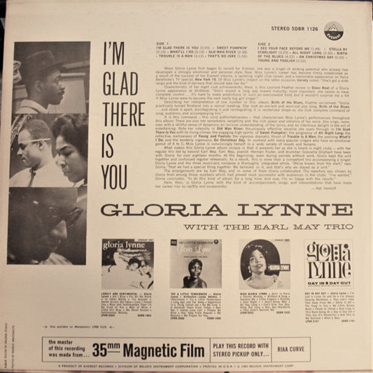 Gloria Lynne : I'm Glad There Is You (LP, Album)
