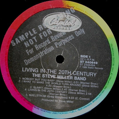 Steve Miller Band : Living In The 20th Century (LP, Album)
