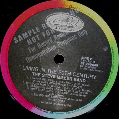 Steve Miller Band : Living In The 20th Century (LP, Album)