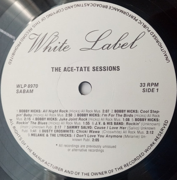 Various : The Acetate Sessions Vol. 2 (LP, Comp)