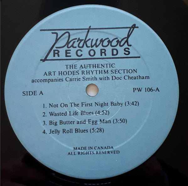 Art Hodes : The Authentic Art Hodes Rhythm Section  (LP)