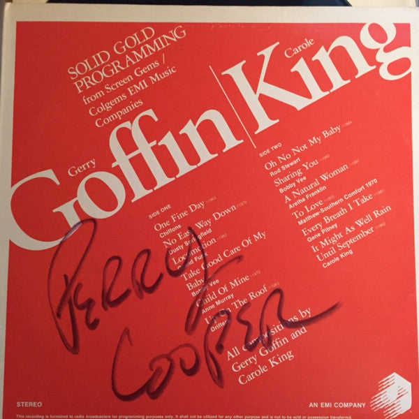 Gerry Goffin / Carole King* : Solid Gold Programming (2xLP, Comp, Promo, S/Edition)
