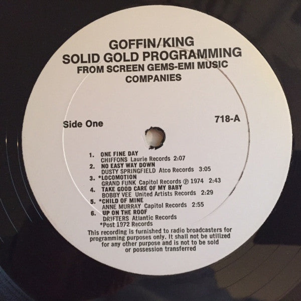 Gerry Goffin / Carole King* : Solid Gold Programming (2xLP, Comp, Promo, S/Edition)
