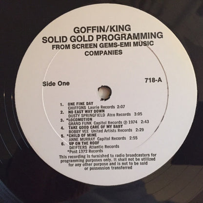 Gerry Goffin / Carole King* : Solid Gold Programming (2xLP, Comp, Promo, S/Edition)