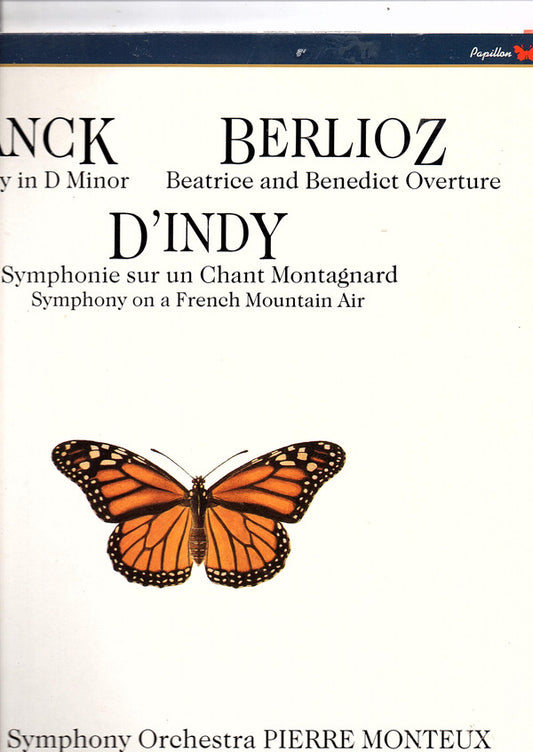 César / Hector Berlioz / Vincent D'Indy / Chicago Symphony Orchestra, Pierre Monteux, Nicole Henriot-Schweitzer, Boston Symphony Orchestra, Charles Munch : Symphony In D Minor / Beatrice And Benedict Overture / Symphonie Sur Un Chant Montagnard = Symphony On A French Mountain Air (LP, Comp, RE, RM)