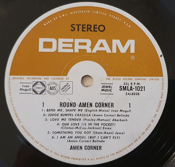 Amen Corner : Round Amen Corner (LP, Album)