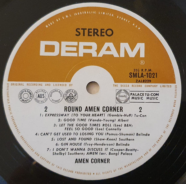Amen Corner : Round Amen Corner (LP, Album)