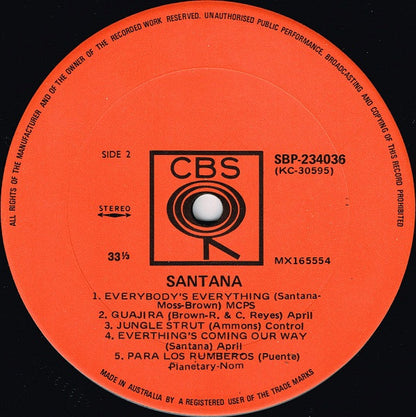 Santana : Santana (LP, Album)