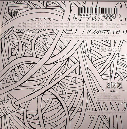 Aquasky & Crash Berlin : Movin' The Hype Track (Remixes) (12")