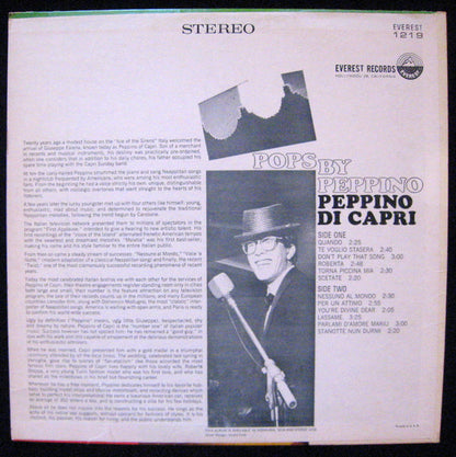 Peppino Di Capri : Pops By Peppino  (LP)
