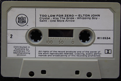 Elton John : Too Low For Zero (Cass, Album)