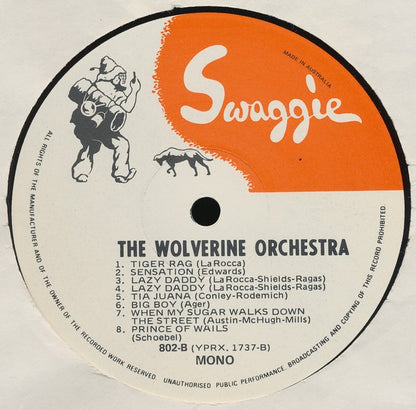 The Wolverine Orchestra : The Wolverine Orchestra 1924 With Bix Beiderbecke (LP, Comp, Mono)