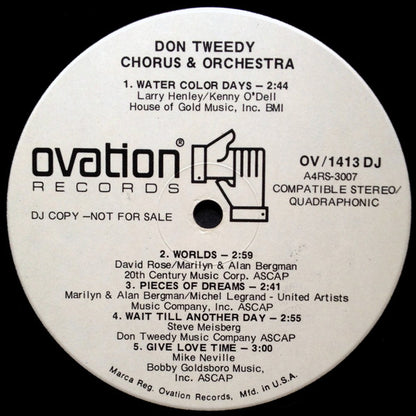 The Don Tweedy Chorus And Orchestra* : The Don Tweedy Chorus And Orchestra (LP, Album, Quad, Promo)