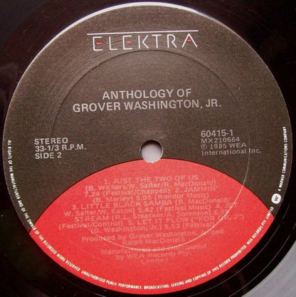 Grover Washington, Jr. : Anthology Of Grover Washington Jr. (LP, Comp)