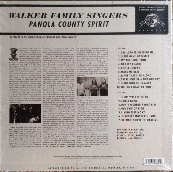 Walker Family Singers : Panola County Spirit (LP, Album)
