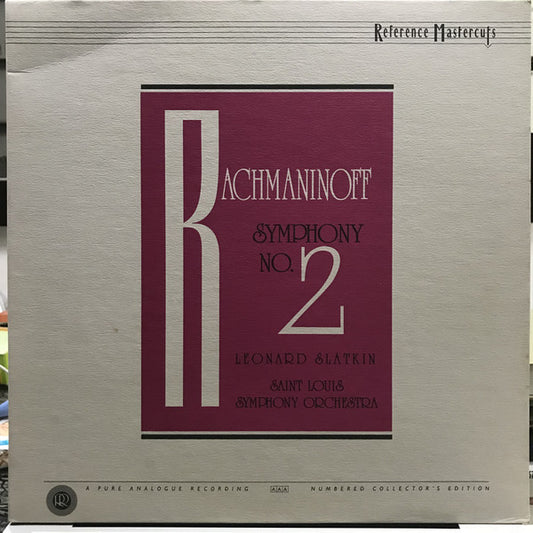 Sergei Vasilyevich Rachmaninoff - Leonard Slatkin / Saint Louis Symphony Orchestra : Symphony No. 2 In E Minor, Op. 27 (LP, Album, Ltd, Num, Ana)