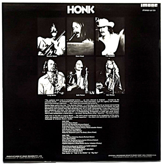 Honk (2) : The Original Sound Track From Five Summer Stories (LP, Album)