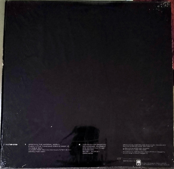 The Police : Ghost In The Machine (LP, Album, Ter)