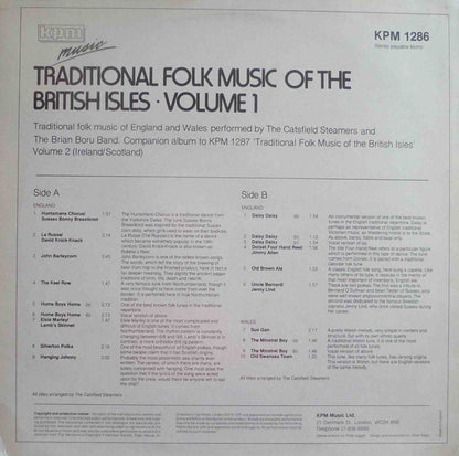 The Amazing Catsfield Steamers And The Brian Boru Ceili Band : Traditional Folk Music Of The British Isles Volume 1 (LP)