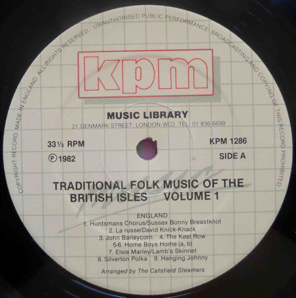 The Amazing Catsfield Steamers And The Brian Boru Ceili Band : Traditional Folk Music Of The British Isles Volume 1 (LP)
