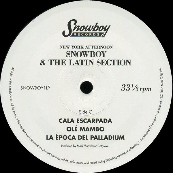 Snowboy & The Latin Section : New York Afternoon  (2xLP, Album)