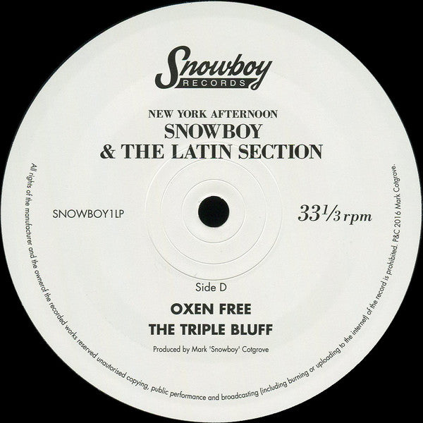 Snowboy & The Latin Section : New York Afternoon  (2xLP, Album)