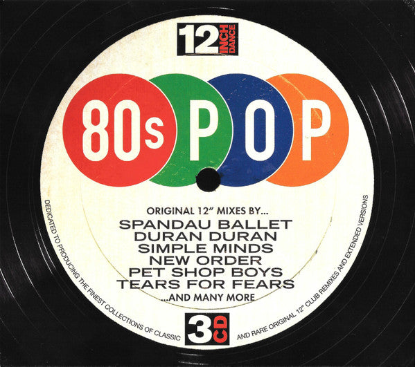 Various : 12 Inch Dance 80s Pop (3xCD, Comp)