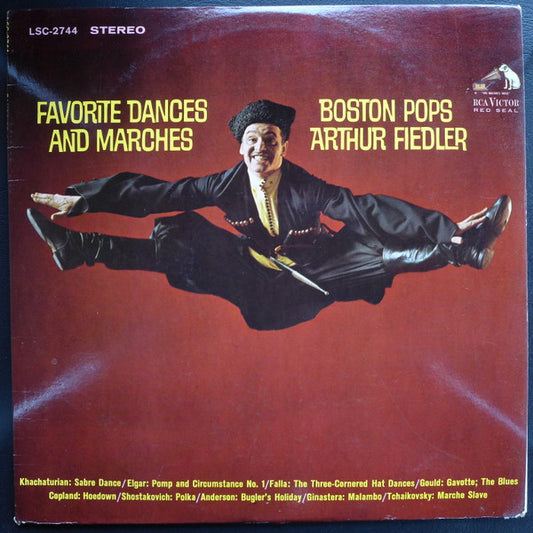 Boston Pops Orchestra, Arthur Fiedler : Favorite Dances And Marches (LP, Comp, RE)