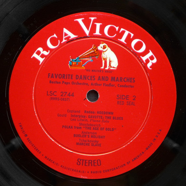 Boston Pops Orchestra, Arthur Fiedler : Favorite Dances And Marches (LP, Comp, RE)