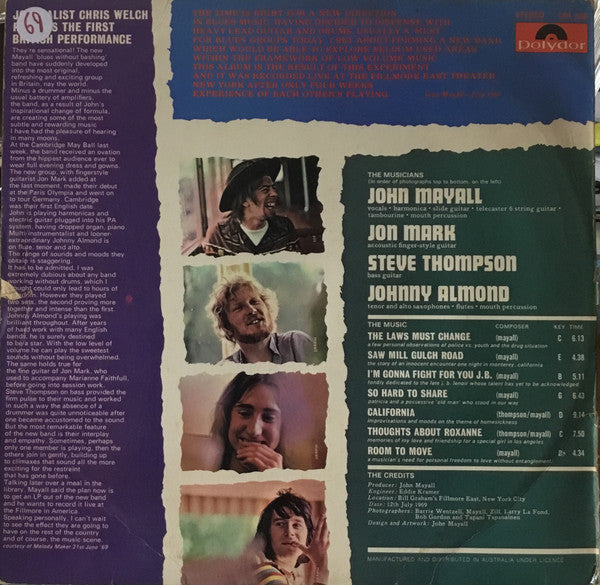John Mayall : The Turning Point (LP, Album)