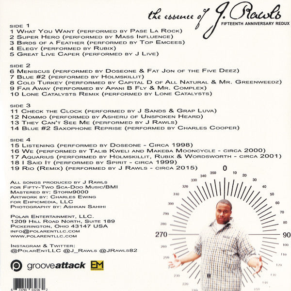 J. Rawls : The Essence Of J. Rawls (Fifteenth Anniversary Redux) (2xLP, RSD, Ltd, RE)