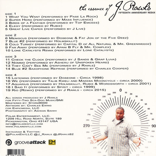 J. Rawls : The Essence Of J. Rawls (Fifteenth Anniversary Redux) (2xLP, RSD, Ltd, RE)