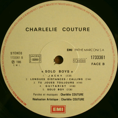 Charlélie Couture : Solo Boys (LP, Album)