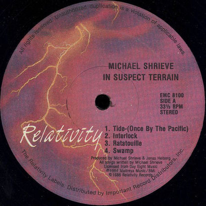 Michael Shrieve : In Suspect Terrain (LP, Album)
