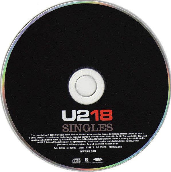 U2 : U218 Singles (Box, Dlx, Ltd + CD, Comp + DVD-V, Multichannel, PA)
