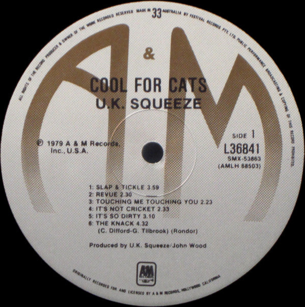 UK Squeeze* : Cool For Cats (LP, Album)