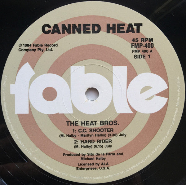 Canned Heat : The Heat Bros. (12", EP)