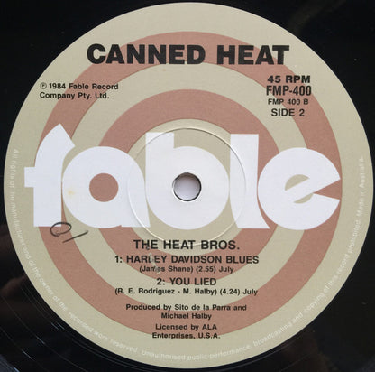 Canned Heat : The Heat Bros. (12", EP)