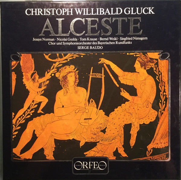 Christoph Willibald Gluck - Jessye Norman, Nicolai Gedda, Tom Krause, Bernd Weikl, Siegmund Nimsgern, Chor* Und Symphonieorchester Des Bayerischen Rundfunks*, Serge Baudo : Alceste (3xLP, Album, DMM + Box)