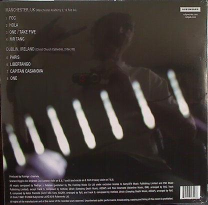 Rodrigo Y Gabriela : Live Manchester And Dublin (LP, Album, RE, 180)