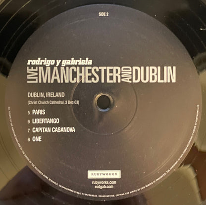 Rodrigo Y Gabriela : Live Manchester And Dublin (LP, Album, RE, 180)