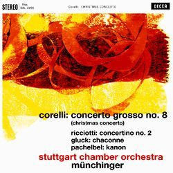 Arcangelo Corelli, Carlo Ricciotti, Christoph Willibald Gluck, Johann Pachelbel, Stuttgarter Kammerorchester, Karl Münchinger : Concerto Grosso No.8 (Christmas Concerto) (LP, RE, RM, 180)