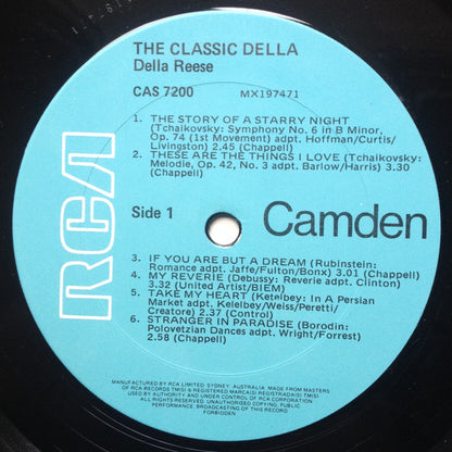 Della Reese : The Classic Della (LP, Album, RE)