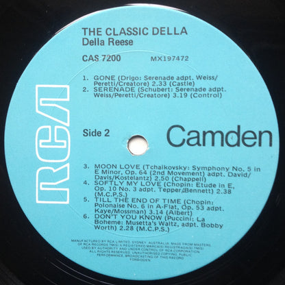 Della Reese : The Classic Della (LP, Album, RE)