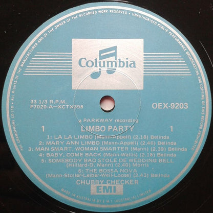 Chubby Checker : Limbo Party (LP, Album, Mono)
