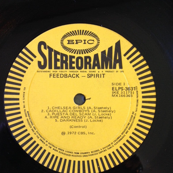 Spirit (8) : Feedback (LP, Album)