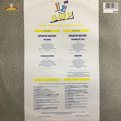 Spear Of Destiny : The Wheel / Flying Scotsman / Prisoner Of Love / Liberator  (12", Single, Alt)