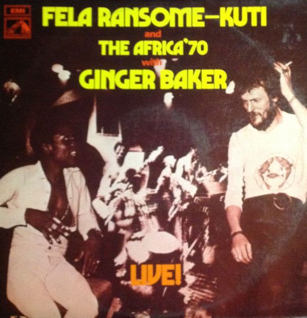 Fela Kuti And Africa 70 With Ginger Baker : Live! (LP, Album)
