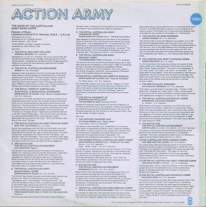 The Band Of The Australian Army Band Corps : Action Army (LP, Album, Club)